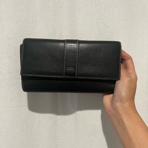 Coach wallet with check book holder